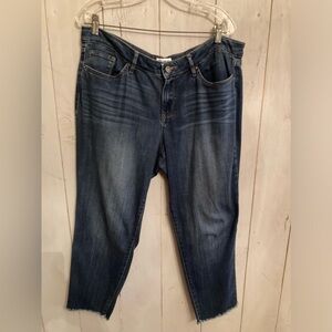 William Rast Perfect Skinny Distressed & Fringe Hem‎ Jeans - Junior's Size 32